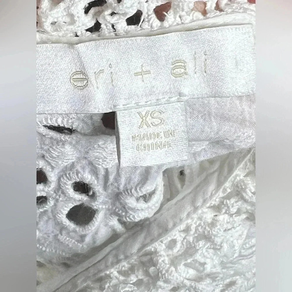 Anthropologie Eri+ Ali  Women's Precieuse High Neck Eyelet Blouse - Picture 7 of 8